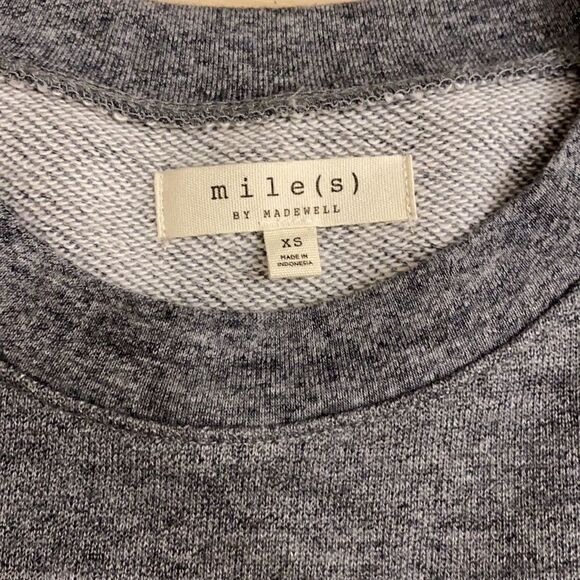 Miles by Madewell Embroidered-Trim Crop Sweatshirt C23 - Picture 7 of 9
